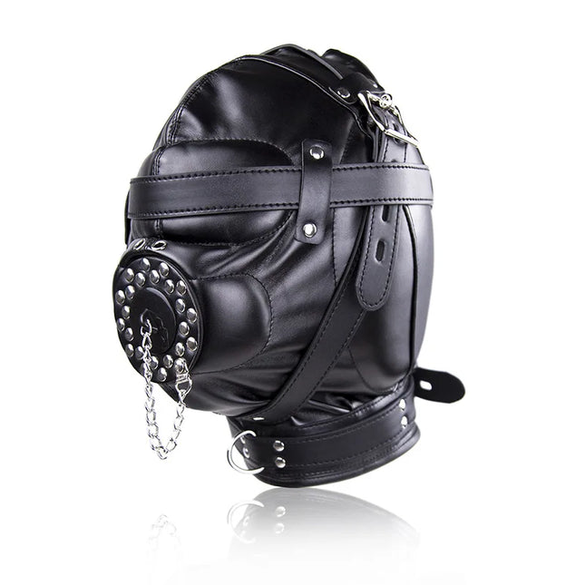 Fetish Hood Harness Bdsm Toys Sex Games Bondage Gear Headgear with Mouth Ball Gag Sex Toys Erotic SEX SM Adult Games