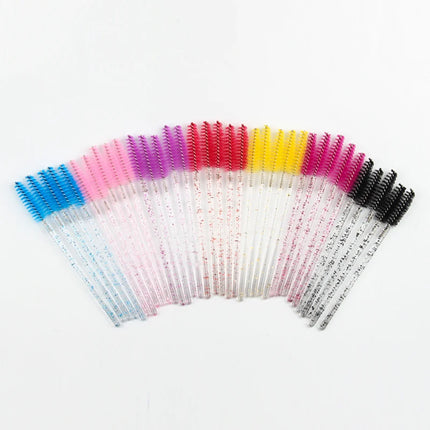 SHIDISHANGPIN 5/25/50 Pc Eyelash Brushes Makeup Brushes Mascara Wands Applicator Spoolers Eye Lashes Cosmetic Brush Makeup Tools