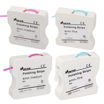 JUMTOP Dental Interproximal Resin Tooth Finishing Polishing Strips 4mm*6m Fine/Medium