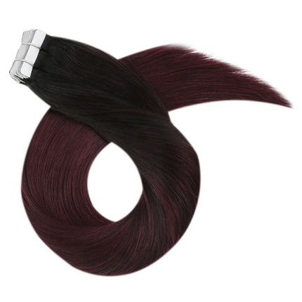 Moresoo Blonde Tape in Hair Extensions Human Hair Natural Straight Seamless Invisible Tape Remy Brazilian Hair for Beauty