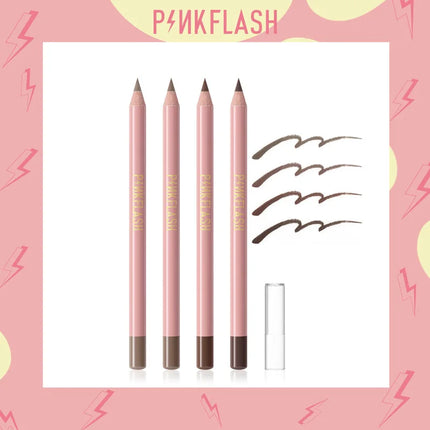 4 Color Brown Eyebrow Pencil Waterproof Sweat-proof Long Lasting Easy To Wear Natural Wood  Eyebrow Pen Makeup Eyebrow Cosmetics