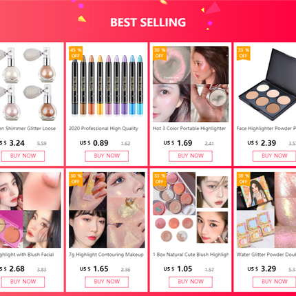 Monochrome Glitter Eyeshadow Pearlescent Highlighter Powder Makeup Diamond Eye Shadow Palette Bright Shiny Eye Makeup Cosmetics