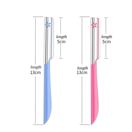 3/5pcs Women Face Care Razors Eyebrow Epilator Makeup Shaver Knife Eyebrow Hair Removal Steel Blade Facial Eyebrow Razor Trimmer