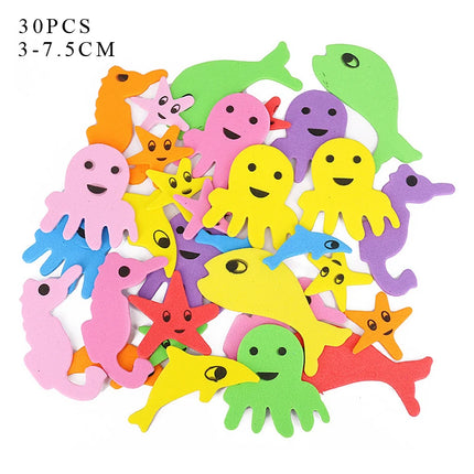 Geometric Figure Foam Sticker Star Heart Animals Foam Stickers Kid Toy Early Educational learning kindergarten Craft Diy Toy GYH