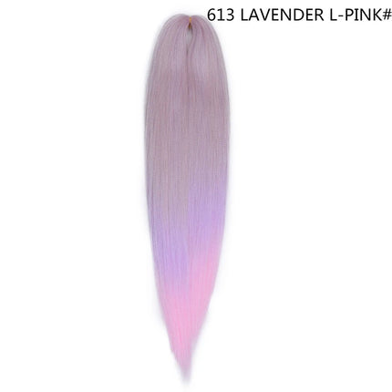 Miss Rola Synthetic 26 Inches 75g Kanekalon Hair Wholesale Bulk Braid Hair Extension Pre Stretched Pink Blonde Twist Jumbo Braid