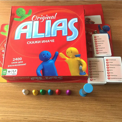 Russian ALIAS card board game family interactive puzzle children's game chess  educational toys