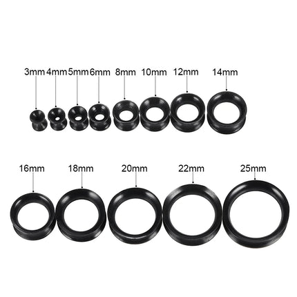 2Pcs/Lot 3-16MM Flexible Silicone Ear Plugs and Tunnels Ear Piercings Earlets Ear Stretchers Expander Ear Dilations Body Jewelry