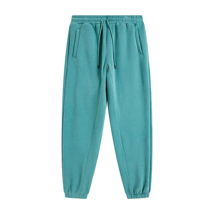 ZODF Trendy Men 345gsm Fleece Sweatpant Unisex Solid Color Loose Retro Hip Hop Winter Joggers Pants Brand Clothes HY0005