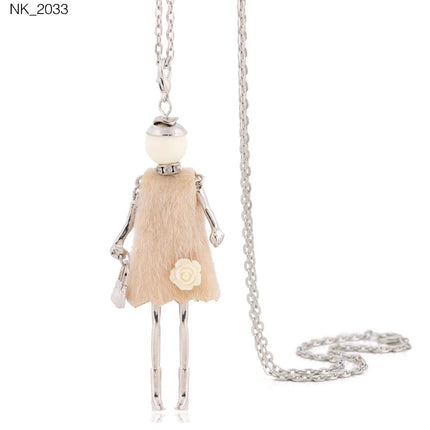 Cute Women Necklace Statement Lady Charm Long Trendy Necklace 2026 New Fashion Female Big Pendant Lovely Jewelry Gift Wholesale