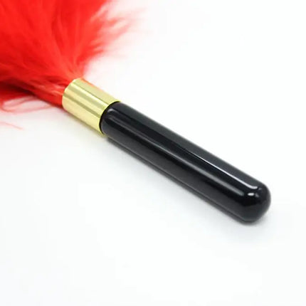 Candiway Sexy Soft Flirting Feather Tickler Special Metal Handle  BDSM Erotic Adult Sex Toys For Couples