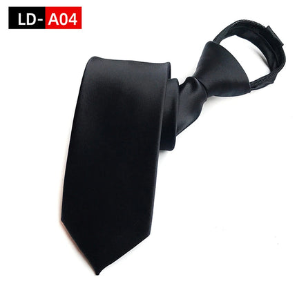 Men's Ties: Black Zipper Tie, Pre-tied Bow Tie, Women's Green Navy Blue Red Neckties, Classic 8cm Neckties for Men's Shirts, Zipper Cravat