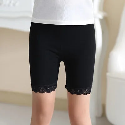 3-15Y girls spring summer calf-length leggings short Candy Color pants girls' knee-length cotton pants