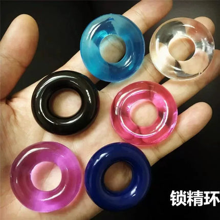 5/10pcs Silicone Durable Penis Ring Adult Men Ejaculation Delay Cock Rubber Rings Penis Enlargement Sex Toys For Male Sex Ring