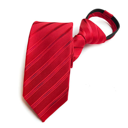 Men's Ties: Black Zipper Tie, Pre-tied Bow Tie, Women's Green Navy Blue Red Neckties, Classic 8cm Neckties for Men's Shirts, Zipper Cravat