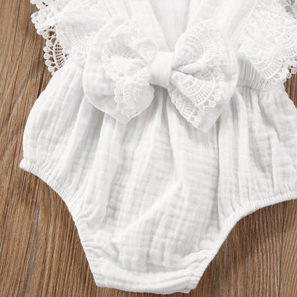 Ma&Baby 0-24M Newborn Infant Baby Girl Romper Lace Ruffles Jumpsuit Soft Baby Girl Clothing Costumes DD43