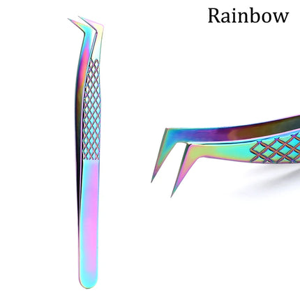100% Closed New Style Premium Eyelashes Tweezers Hand anti-slip design Improve for 3D 6D Lashes Extensions