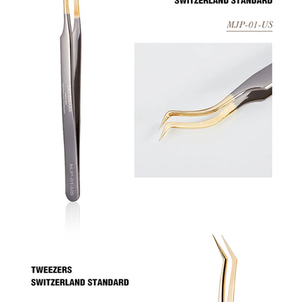 DeceMars Eyelash Extensions Tweezers For Lash Artists