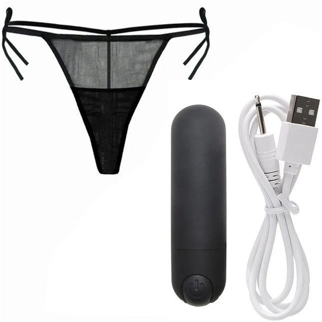 New Vibrating Panties 10 Function Wireless Remote Control Charging Bullet Vibrator Strap on Underwear Vibrator for Women Sex Toy