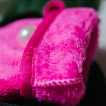 1PC Reusable Makeup Remover Glove Microfiber Facial Cleaning Glove Soft Face Cleaner Towel Pad Face Deep Cleaning Skin Care Tool