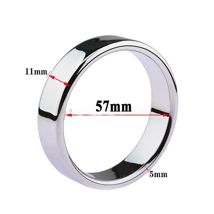 6 sizes Stainless Steel Male Penis Ring Ball Scrotum Stretcher Ejaculation Delay Metal Cock Rings BDSM Sex Toys For Men Cockring