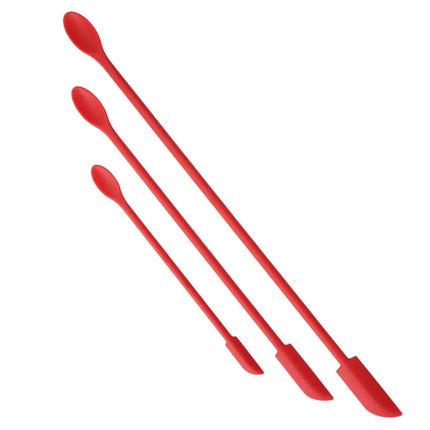 Silicone Batter Spatula Tools Lengthen Mini Soft Jar Cake Cream Jam Scrapers Makeup Spatulas Butter Knife Kitchen Accessories