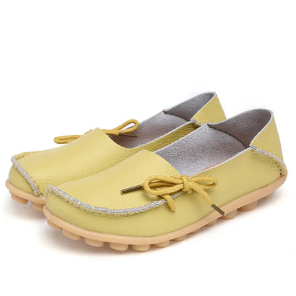 Women Flats Hot Sell Colourful Leather Women Loafers Ballet Pointed Toe Flats Ladies Shoes Loafers Plus Size 44 Zapatos De Mujer