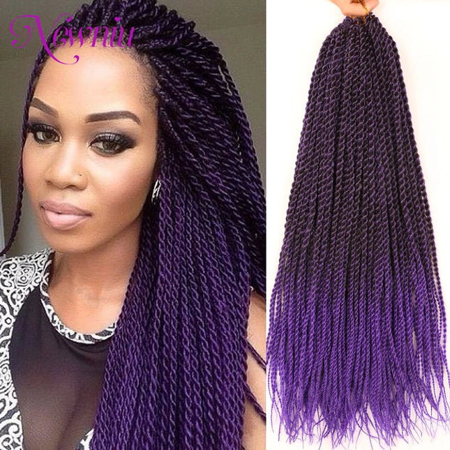 Synthetic Senegalese Twist Hair Extensions, Crochet Braids, Ombre Senegalese Braiding Hair, Crochet Braid Hair, Box Braids Hair