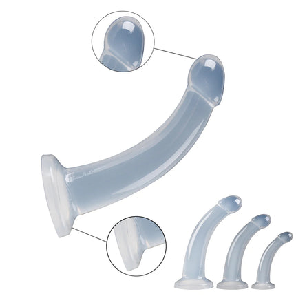 Erotic Jelly Dildo Realistic Cock Toys Soft Strapon Artificial Penis Suction Cup Large Dildo Bullet Vibrator Sex Toys for Women
