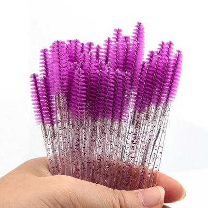 YSDO 5/50 Pcs Eyelash Brushes Makeup Brushes Eyebrow EyeLash Brushe Mascara Wands Applicator Eye Lashes Cosmetic Brush Tools