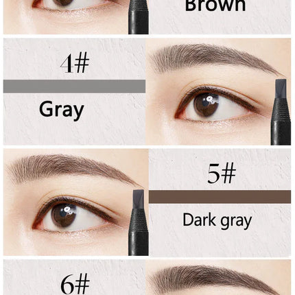 Brown Eyebrow Pencil Waterproof High Quality Professional Female Cheap Eyebrow Enhancer Chinese Cosmetics Haozhuang Brand Makeup