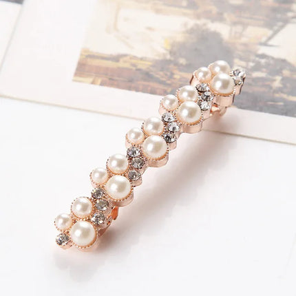 Crystal Pearl Hair Clips / Pinces Perles Cristal