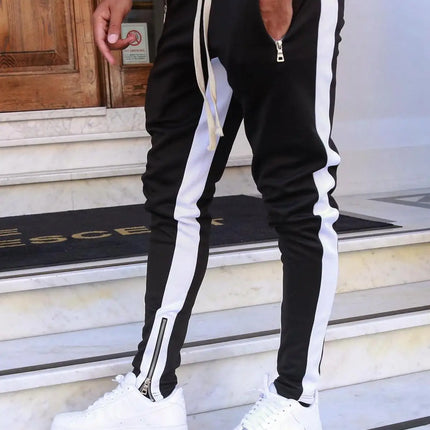 Mens Cotton Joggers Sport Running Pants Fitness Men Sportswear Tracksuit Bottoms Skinny Sweatpants Trousers Gyms Track Pants