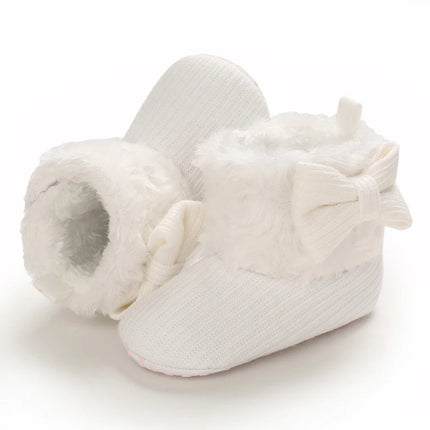 0-18M  Boots For Newborn Baby Girl Snow Boots Winter Thermal Shoes Plush Ankle Boots Winter Baby Boys And Girls Thermal Shoes