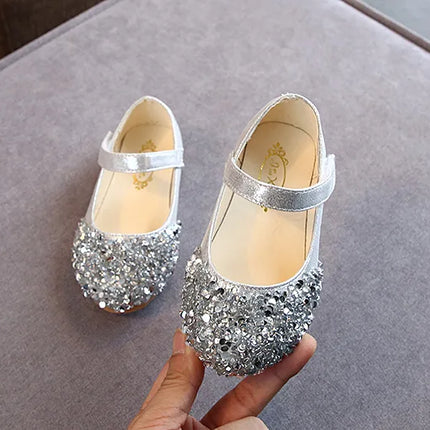 KushyShoo 2021 Spring New Children Shoes Girls Princess Shoes Glitter Children Baby Dance Shoes Casual Toddler Girl Sandals