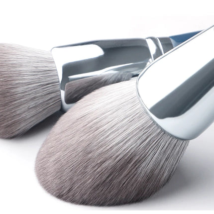 MyDestiny Azure Blue 11pcs Makeup Brush Set&Kit  Super Soft Fiber, High Quality Face&Eye Foundation Eyeshadow  Powder Brush