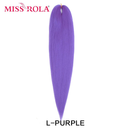 Miss Rola Synthetic 26 Inches 75g Kanekalon Hair Wholesale Bulk Braid Hair Extension Pre Stretched Pink Blonde Twist Jumbo Braid