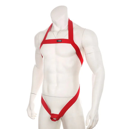 Men Harness Sexy Man Bondage Bodysuit Lingerie Costume Elastic Hollow Out Halter Chest Strap Fetish with Penis Ring Arnes Hombre