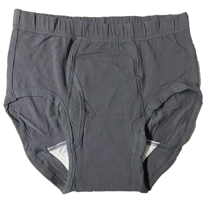 3-Pack Men’s Incontinence Underwear Cotton Regular Absorbency Reusable Washable Urinary Incontinence Briefs