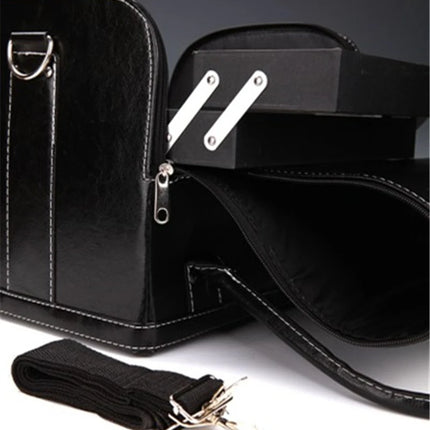 Close-Up Leather Bag - Glaze Magic Tricks Magicians Carrying Bag Stage Street Accessories Illusions Props Gimmick Mentalism