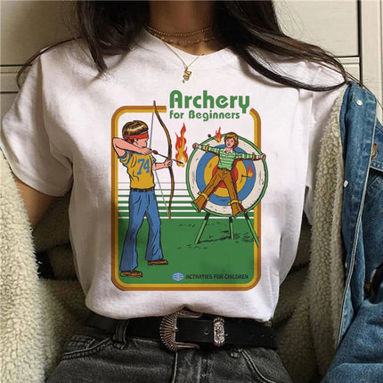 Harajuku Funny Female T-shirt Satan Vintage Graphic Tees Dogs Mommy Can We Keep Him Fashion Short Sleeve T Shirt Women Tops