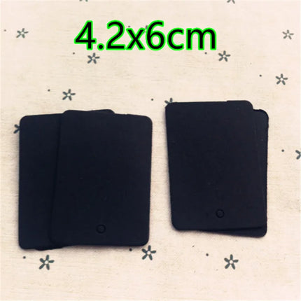 500PCS 350gsm Black Paper Tag DIY Blank Cardboard Handmade Party Birthday Wedding Christmas Gifts Flowers Box Bottles Label Tags