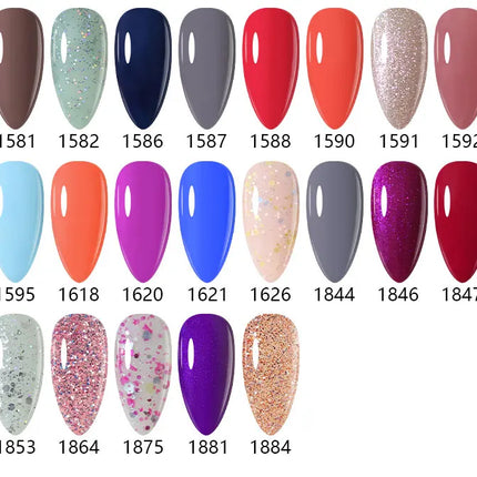 Clou Beaute Gel Nail Polish Neon Brown Royal Blue Red Green Pastal Nude Nail Art Varnishes Gel Lacquer HEMA/TPO FREE UV Gel Nail