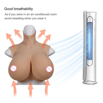 Dokier Realistic Silicone Crossdressing Huge Fake Breast Forms Boobs for Crossdressers Drag Queen Shemale Crossdress Prothesis