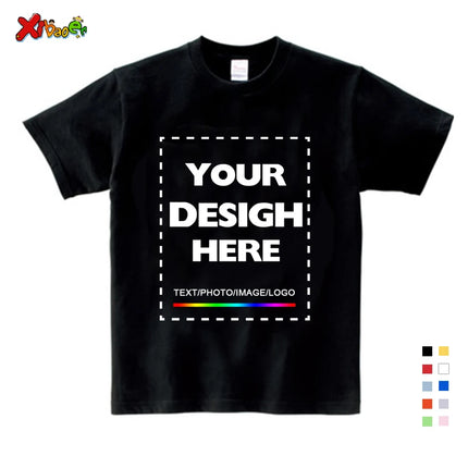 Custom long sleeve Shirt Kids Personalized photo Shirt Children's T-shirt name clothing Girl Boy shirt Toddler logo Design Shirt