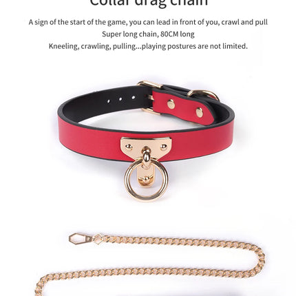 Luxury Genuine leather BDSM Kits Bed Bondage Set Restraint Handcuffs Collar Gag Erotic Sex Toys For Women Couples Adult Games