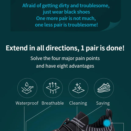 ONEMIX Waterproof Black Running Shoes for Men Breathable Training Sneakers Male Outdoor Anti-Slip Summer Trekking Sports Shoes