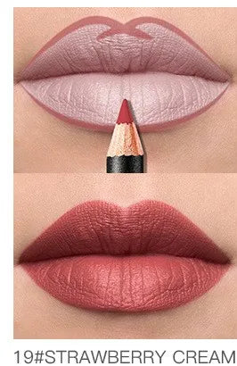 Pudaier Lip Liner Waterproof Durable Decolorization Nude Lip Gloss Matte Lipliner Lipstick Pen Hot Selling