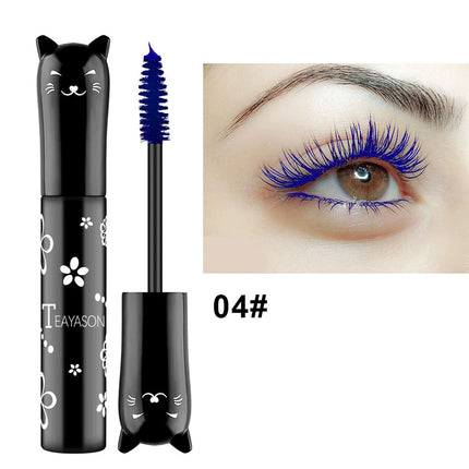 5 Colors Mascara Eyelashes Curling Extension Pink Purple Blue White Mascara Non-smudge Waterproof Fast Dry Long-lasting Makeup