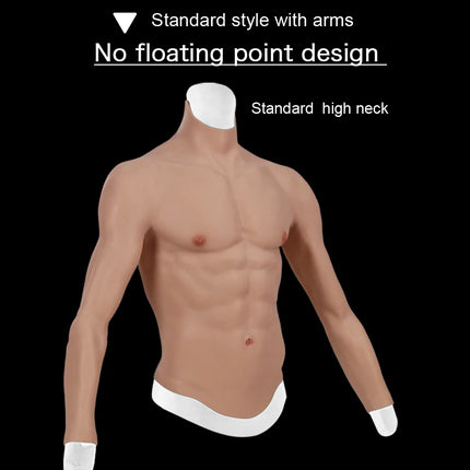 Dokier Silicone Realistic False Fake Muscle Belly Body for Cosplayers Artificial Simulation Muscle Chest Man Crossdressers - TOYS-SUCE