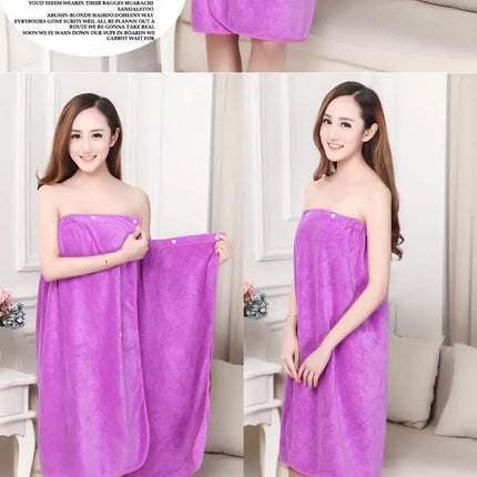 Women Bath Towels for Adults Bath Robe Bathrobe Body Spa Wrap Towel Gown Bathroom Accessories Sets